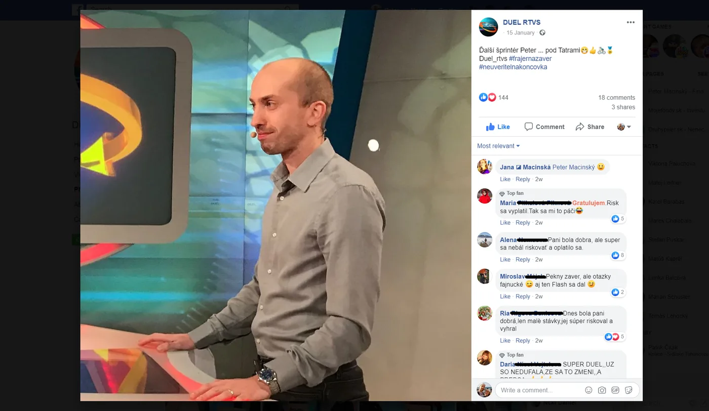 FB RTVS Duel post