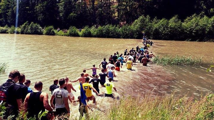 Valča Spartan Super 2014 – vodná priekopa