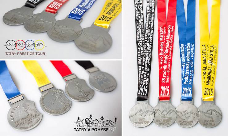 Kolekcia medailí Tatry v pohybe 2015