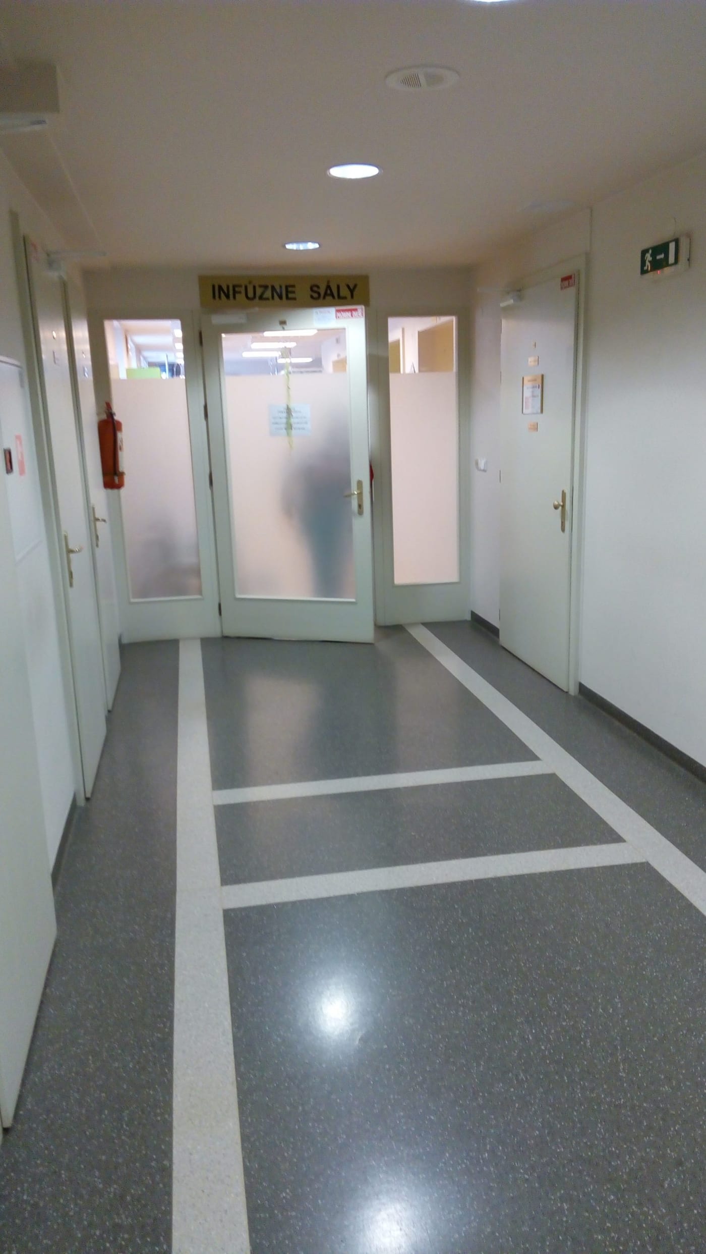 príchod na infúzne sály
