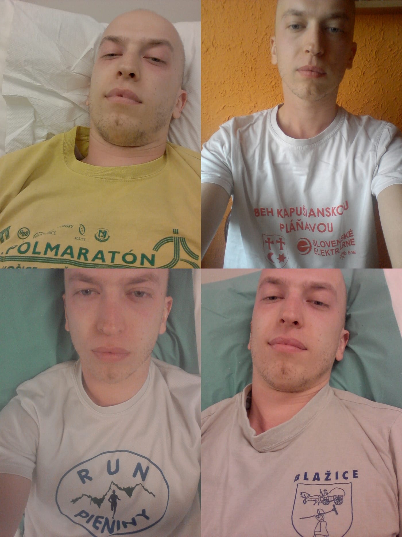 rôzne bežecké tričká